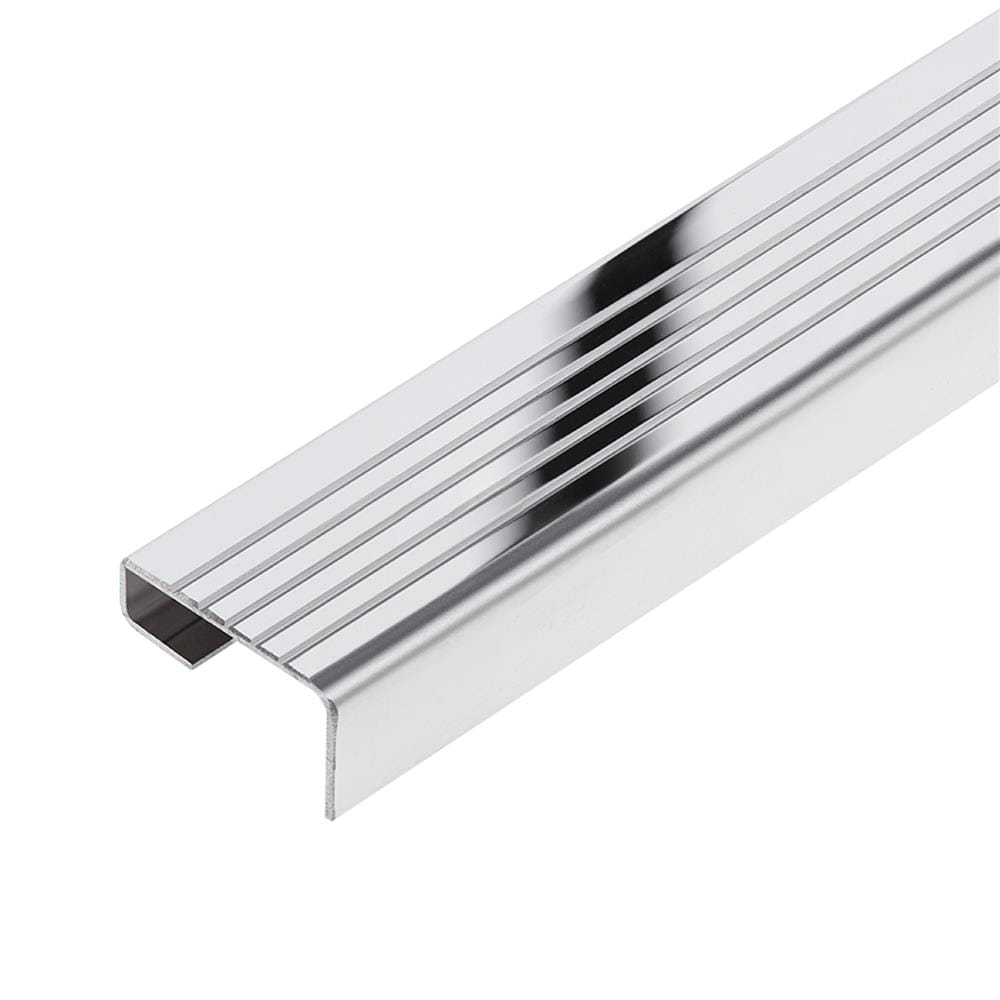 จมูกบันไดสเตนเลส DP NL 401231 4 ซม. 1.2 ม. สีเงินเงา