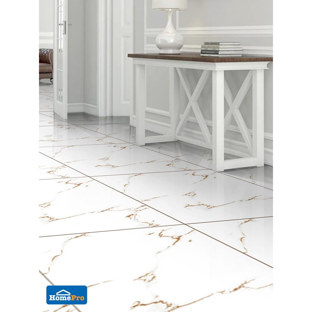 กระเบื้องพื้น 60x60 ซม. เพอลิโน่ ไวท์ 1.44M2