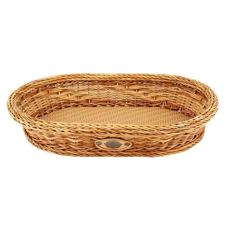 ตะกร้ารีเตี้ย MONARCH 36x26x7 ซม. สีน้ำตาล