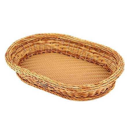 ตะกร้ารีเตี้ย MONARCH 36x26x7 ซม. สีน้ำตาล_1