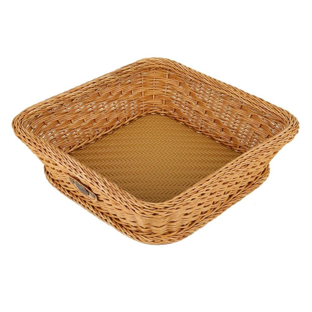 ตะกร้าเหลี่ยมเตี้ย MONARCH 30x30x10 ซม. สีน้ำตาล