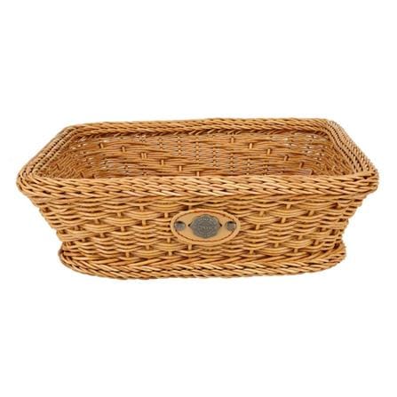 ตะกร้าเหลี่ยมเตี้ย MONARCH 30x30x10 ซม. สีน้ำตาล_0