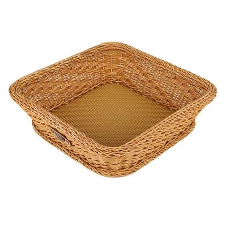 ตะกร้าเหลี่ยมเตี้ย MONARCH 30x30x10 ซม. สีน้ำตาล_1