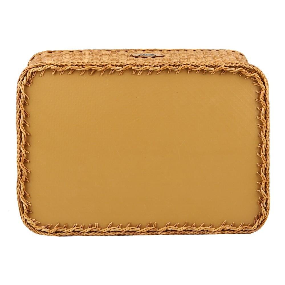ตะกร้าผ้าเหลี่ยมมีฝา MONARCH 47x34x44 ซม. สีน้ำตาล