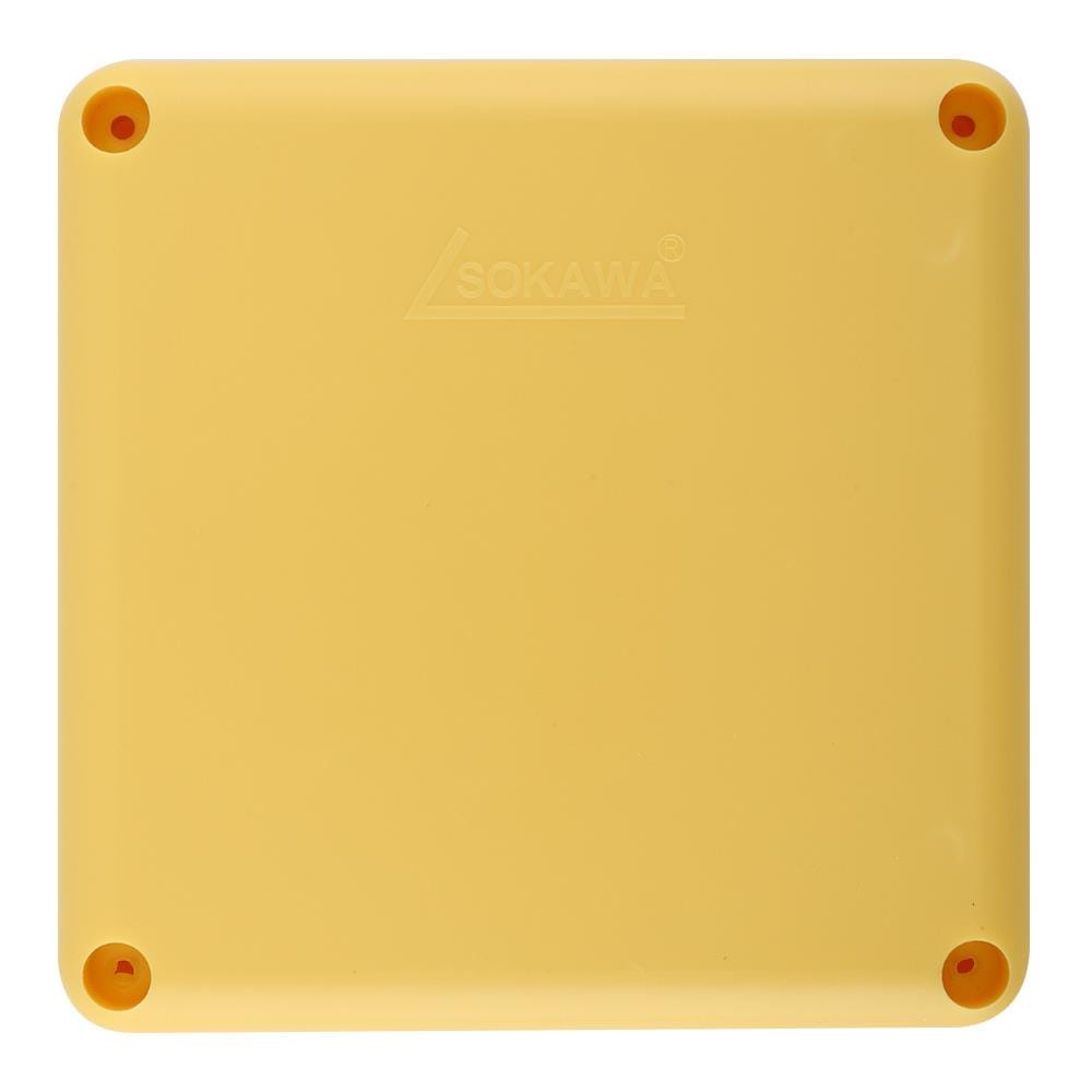 กล่องกันน้ำ SOKAWA 4x4 นิ้ว สีเหลือง