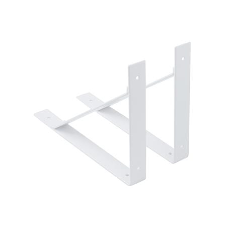 แขนรับชั้นเหล็ก STACKO BASIC L 25x18 ซม. สีขาว_1