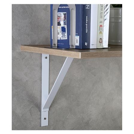 แขนรับชั้นเหล็ก STACKO BASIC L 25x18 ซม. สีขาว_5
