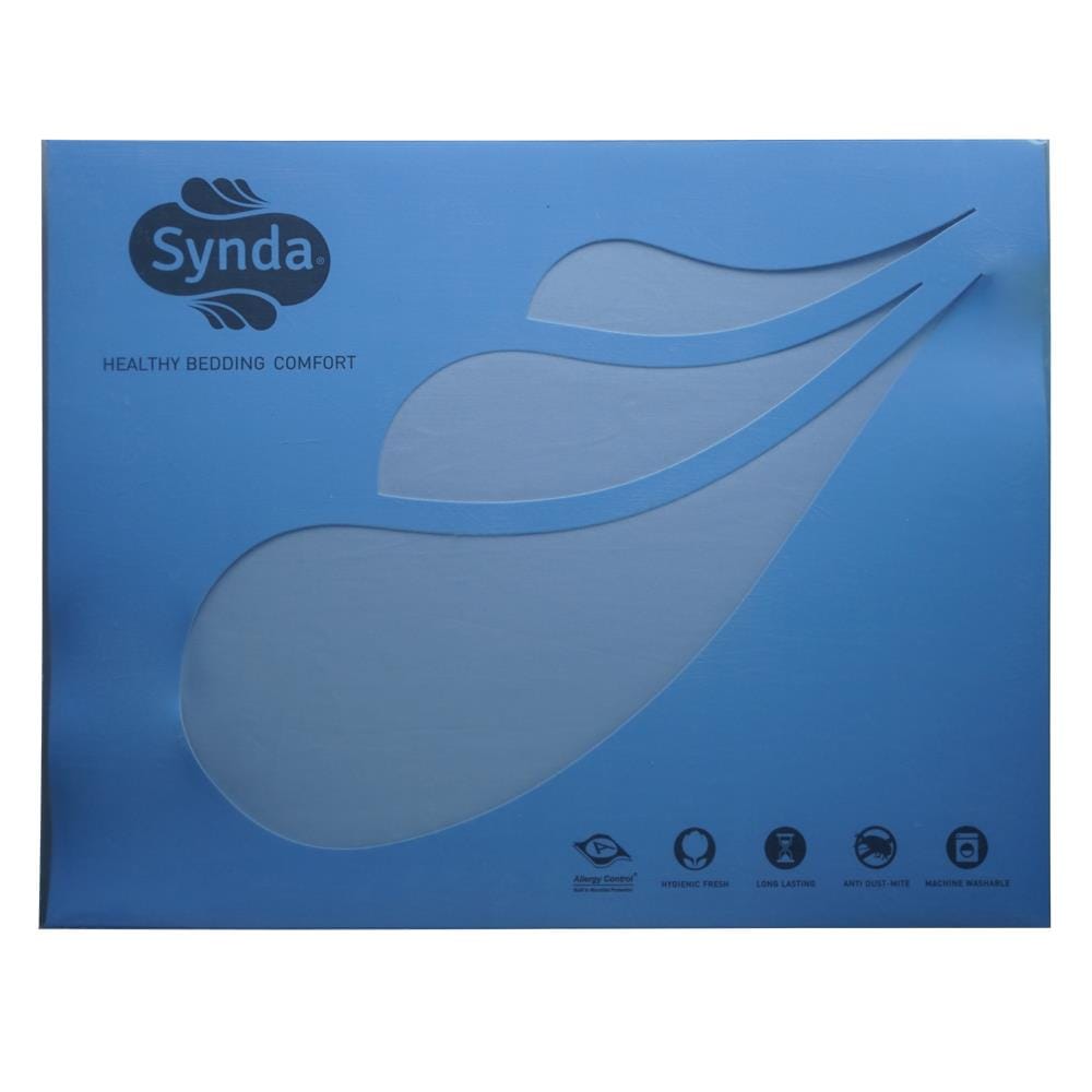 ชุดผ้าปูที่นอน 6 ฟุต 3 ชิ้น SYNDA PLENARY สีฟ้า