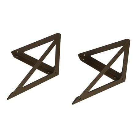 แขนรับชั้นเหล็ก STACKO TRIANGLE 19x12.5 ซม. สีน้ำตาล_1