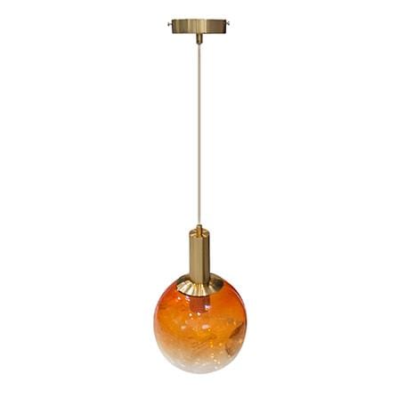 ไฟช่อ CARINI MODERN GR-19016-P1-B แก้ว/โลหะ สีส้ม/ทองแดง 1 หัว_0