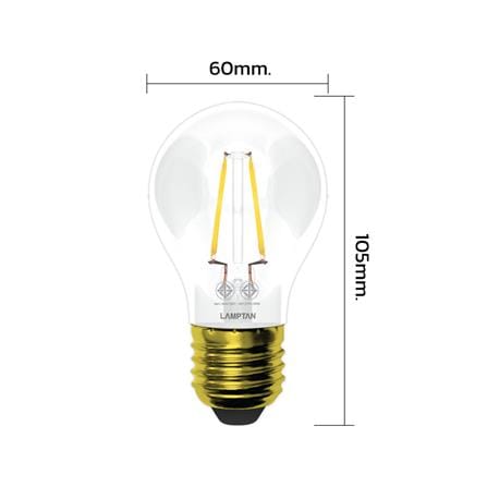 หลอด LED LAMPTAN VINTAGE 6 วัตต์ WARM WHITE E27_3