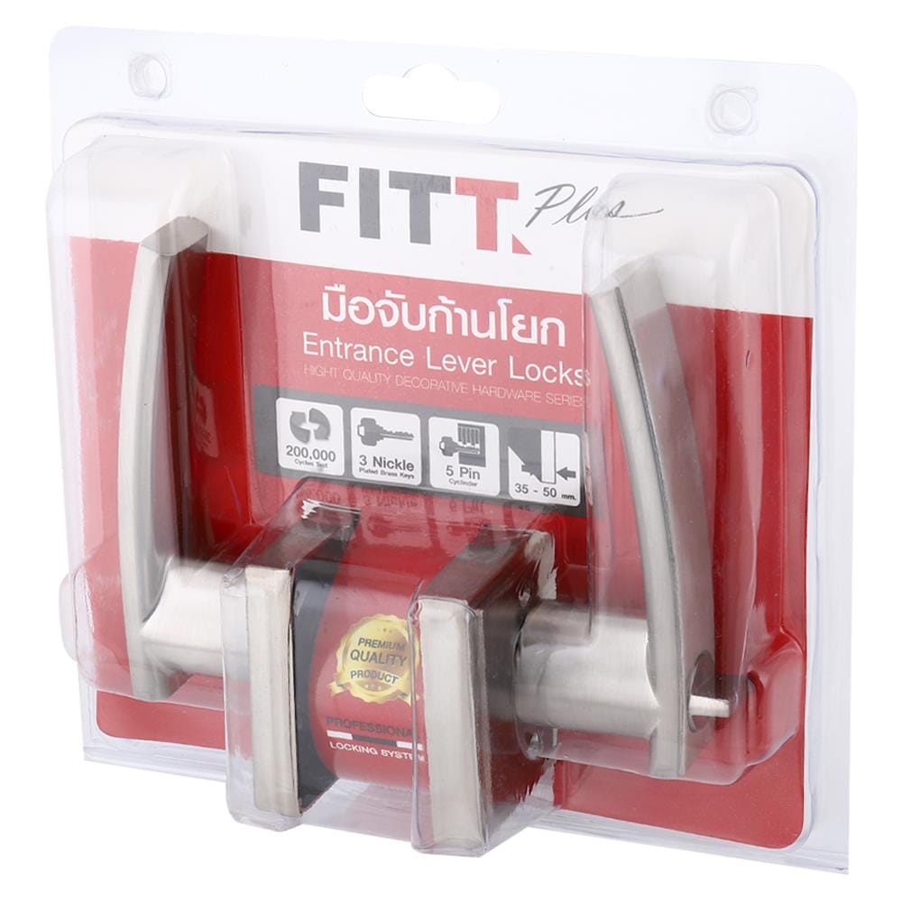 มือจับก้านโยก FITT PLUS L-009 สีสเตนเลส