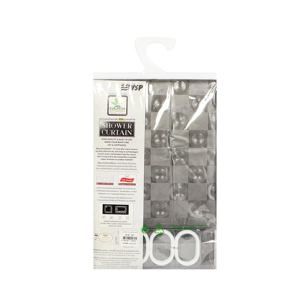 ม่านห้องน้ำ EVA WSP SCP47 LX05 180x180ซม.