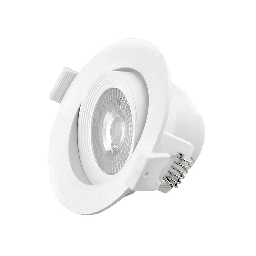 ดาวน์ไลท์ LED RACER ADJUSTABLE ROUND 4 นิ้ว 5 วัตต์ DAYLIGHT สีขาว