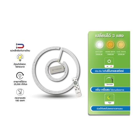 หลอด LED NAGAS CEILING REMOTE 30 วัตต์ DAYLIGHT/COOLWHITE/WARMWHITE_2