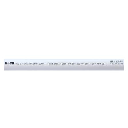 ท่อตรง UPVC HACO EC32 32 มม. 2.90 ม. สีขาว_2