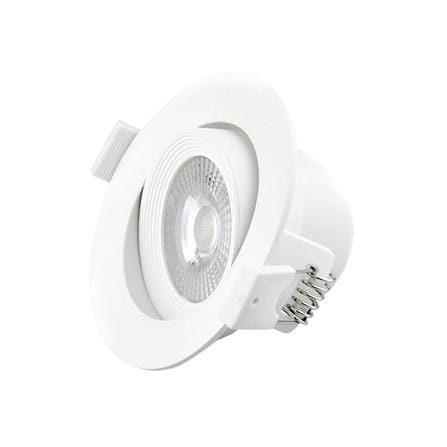 ดาวน์ไลท์ LED RACER ADJUSTABLE ROUND 4 นิ้ว 5 วัตต์ WARM WHITE สีขาว_1