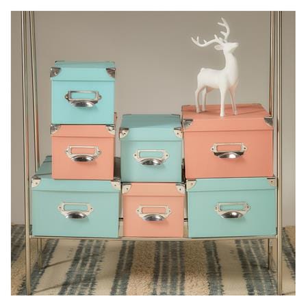 กล่องกระดาษเหลี่ยม STACKO ไซซ์ M 22.7x30.3x15.2 ซม. สีฟ้า_7