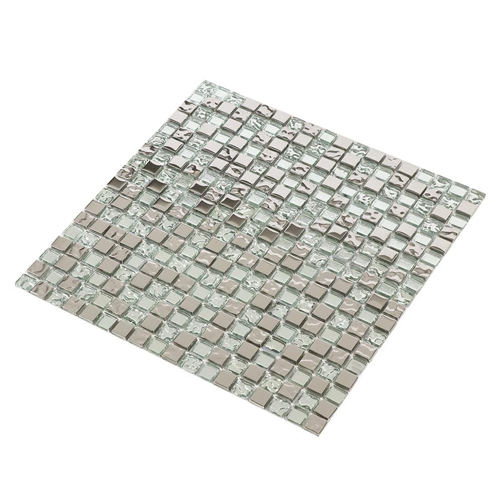 โมเสคแก้ว 30x30 ซม. GLASCERA ซิลเวอร์ กลีม