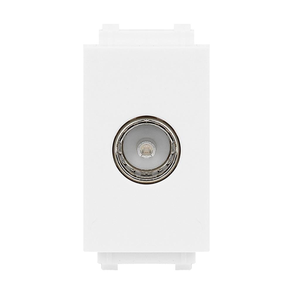 เต้ารับโทรทัศน์ 75 โอห์ม PHILIPS LEAF1MSIZE สีขาว