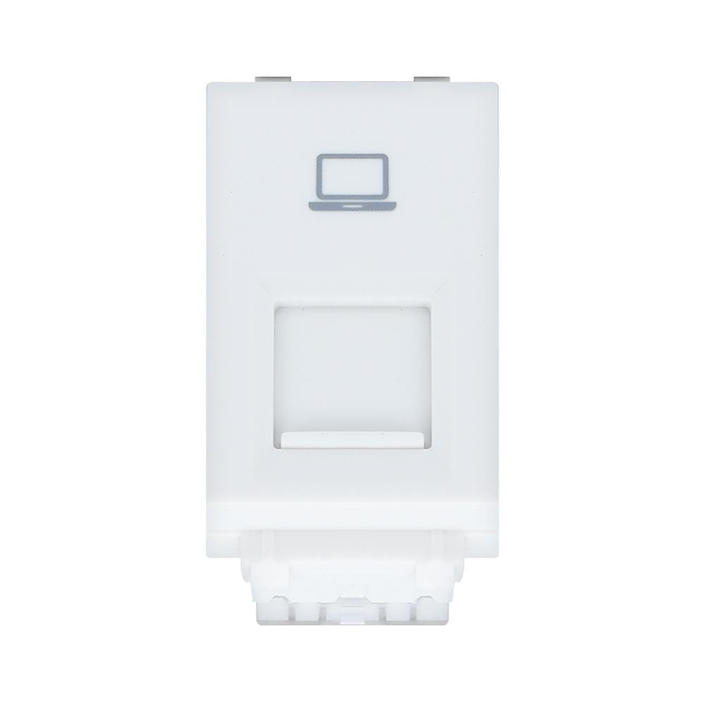 เต้ารับคอมพิวเตอร์ PHILIPS CAT6 RJ45 LEAF WHITE