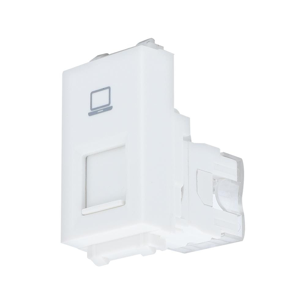 เต้ารับคอมพิวเตอร์ PHILIPS CAT6 RJ45 LEAF WHITE