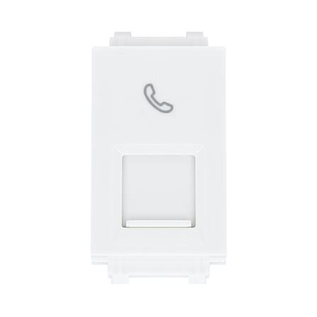 เต้ารับโทรศัพท์ PHILIPS 6P/4 CLEAF 1M TEL RJ11 สีข...