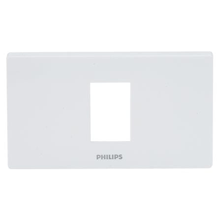 หน้ากาก 1 ช่อง PHILIPS LEAF สีขาว