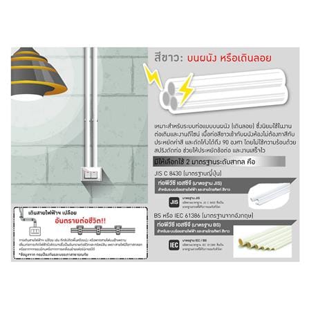 ท่อตรง PVC HACO EC25 HAC 25 มม. 2.90 ม. สีขาว_2