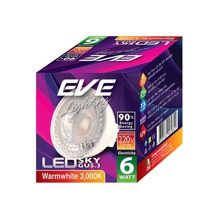 หลอด LED EVE MR16 SKY 6 วัตต์ WARMWHITE GU5.3_4