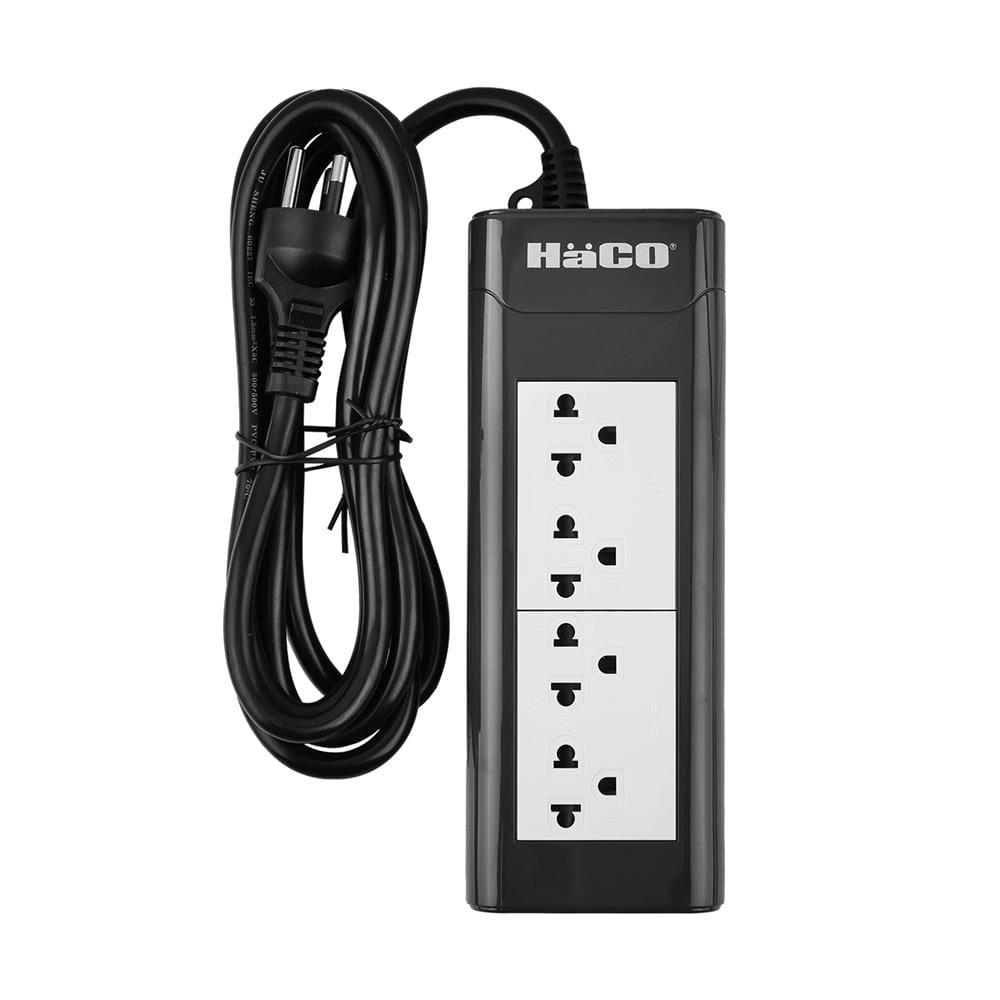 รางปลั๊กไฟ 4 ช่อง HACO EPN-4EB/2 16 แอมป์ 2 ม.