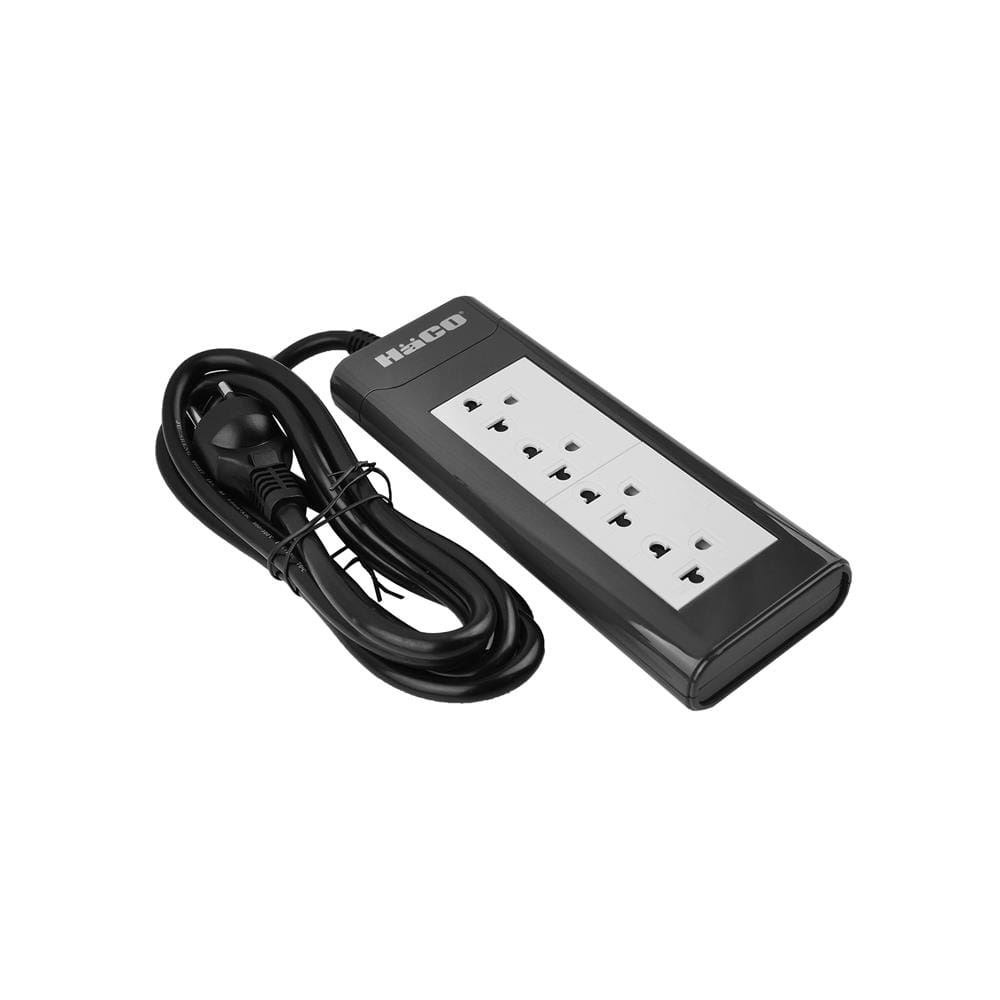 รางปลั๊กไฟ 4 ช่อง HACO EPN-4EB/2 16 แอมป์ 2 ม.