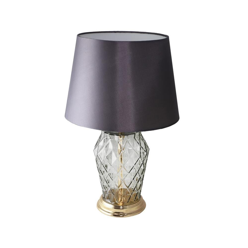 ไฟตั้งโต๊ะ CARINI CONTEMPORARY MT5133C ผ้า สีเทา/ขาว