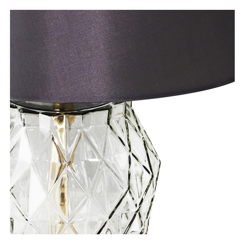 ไฟตั้งโต๊ะ CARINI CONTEMPORARY MT5133C ผ้า สีเทา/ขาว