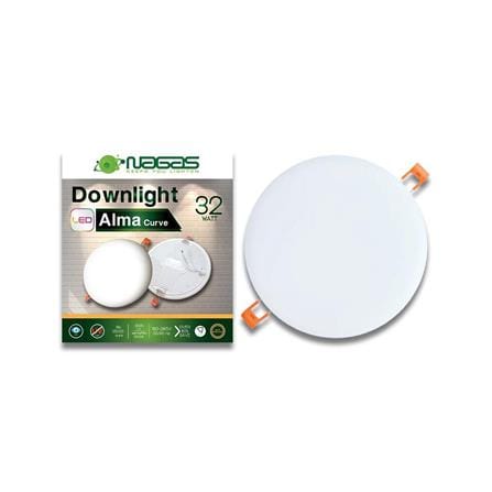 ดาวน์ไลท์ LED NAGAS CURVE 9 นิ้ว 32 วัตต์ WARM WHITE สีขาว_2