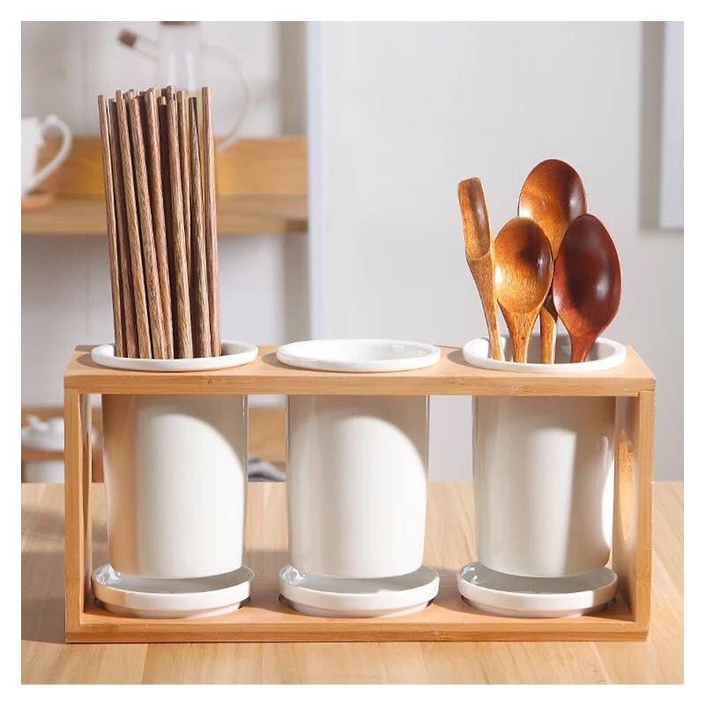 ที่ใส่อุปกรณ์บนโต๊ะอาหาร 3 ชิ้น BAMBOO