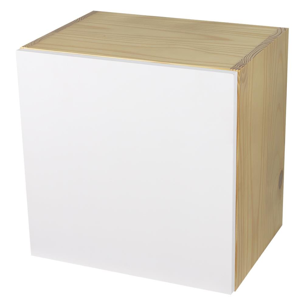 ตู้แขวนผนังไม้ MOYA TK CUBE BOX-004 สีขาว
