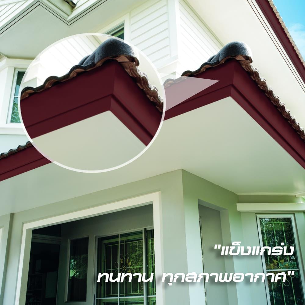 ไม้เชิงชาย DURAONE 15X400X1.6 ซม. สีธรรมชาติ