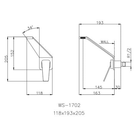 ก๊อกอ่างล้างหน้าเดี่ยว WS WS-1702_1