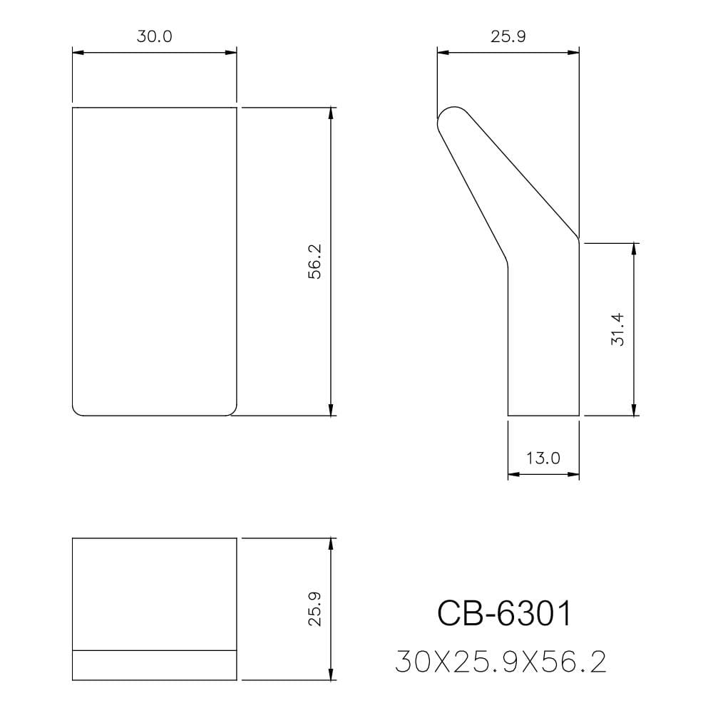 ขอแขวนผ้า CB-6301 สเตนเลส