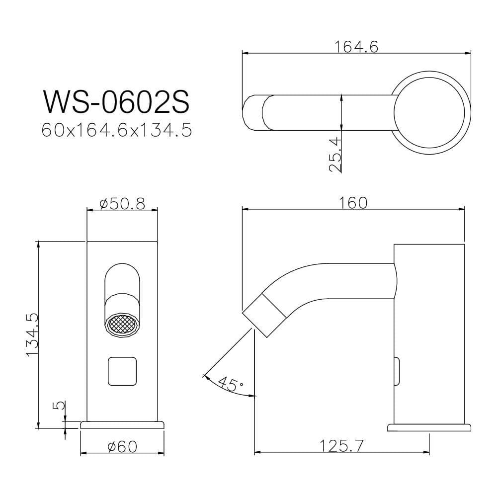 ก๊อกอ่างล้างหน้าเดี่ยว WS WS-0602S