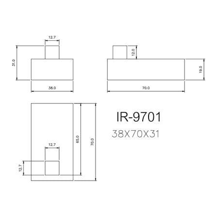 ขอแขวนผ้า IR-9701 สเตนเลส_1