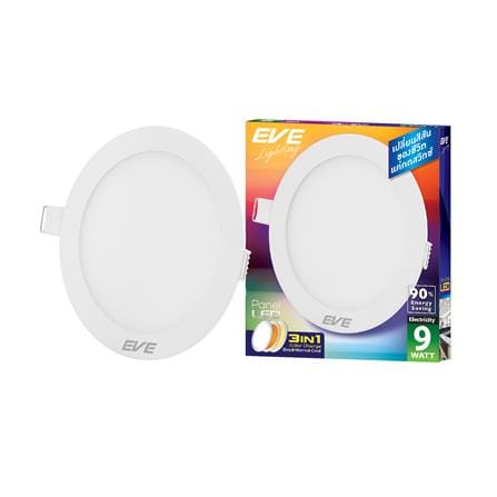 ดาวน์ไลท์ LED EVE PANEL LIGHT COLOR CHANGE 3IN1 566392 5 นิ้ว 9 วัตต์ COOL WHITE/DAYLIGHT/WARM WHITE สีขาว_3