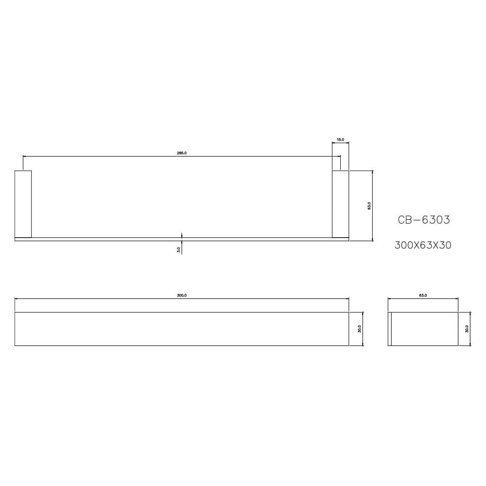 ราวแขวนผ้า CB-6303 แพลตินัม