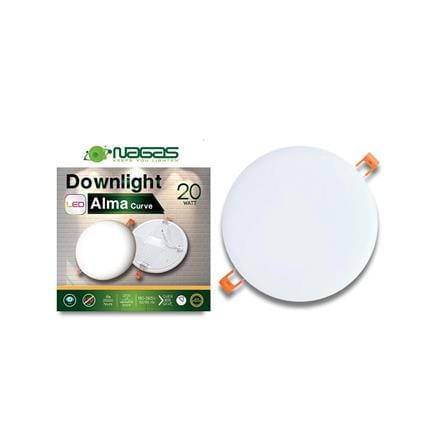 ดาวน์ไลท์ LED NAGAS DWL CURVE 7 นิ้ว 20 วัตต์ WARM WHITE สีขาว_2