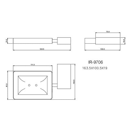 ที่ใส่สบู่ IR-9706 สเตนเลส_1