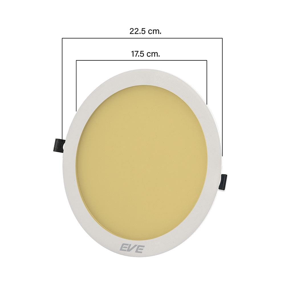 ดาวน์ไลท์ LED EVE PANEL LIGHT CIRCLE 565210 10 นิ้ว 18 วัตต์ WARM WHITE สีขาว