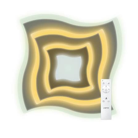 ไฟเพดาน LED LAMPTAN MULTI SWIRL 22 นิ้ว 2X50 วัตต์ DAYLIGHT/COOL WHITE/WARM WHITE สีขาว_0