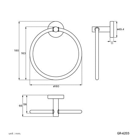 ห่วงแขวนผ้า WS GR-6203 สเตนเลส_2