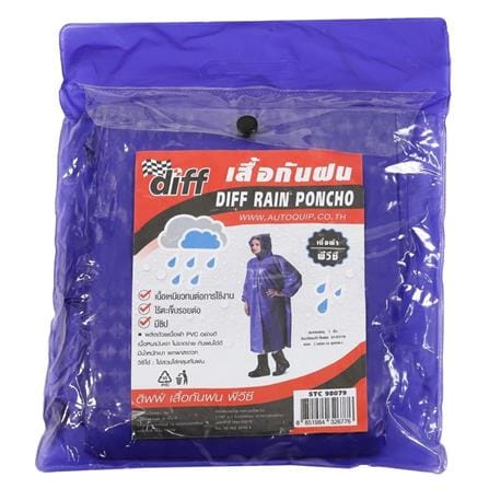เสื้อกันฝน DIFF 8851984326776 สีน้ำเงิน_4